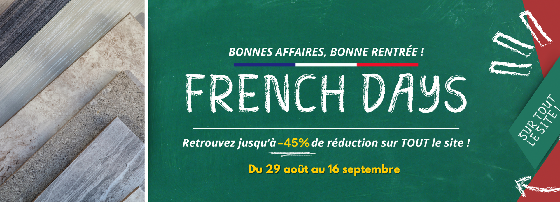 OFFRE FRENCH DAYS DE RENTRÉE